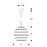 A331 Beehive Suspension Lamp